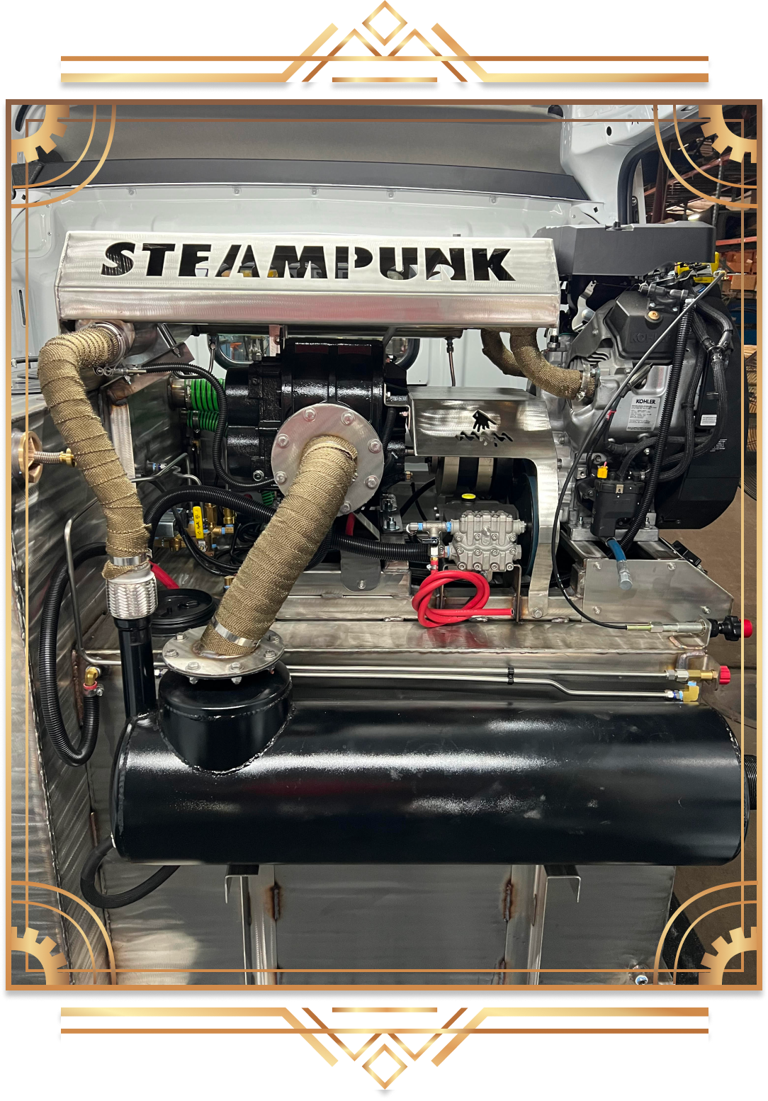 steampunk branded machine